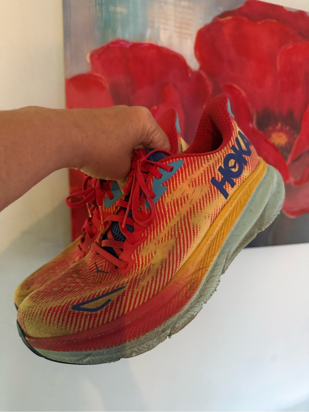 Size 9.5 - Hoka One One Clifton 9 Cerise Cloudless - 1127895 CRSCL